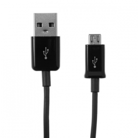 USB καλώδιο microUSB (μαύρος) 1.0m