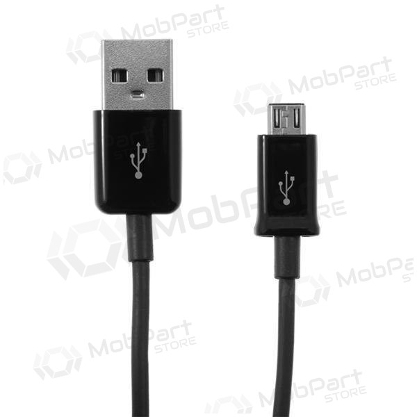 USB καλώδιο microUSB (μαύρος) 1.0m