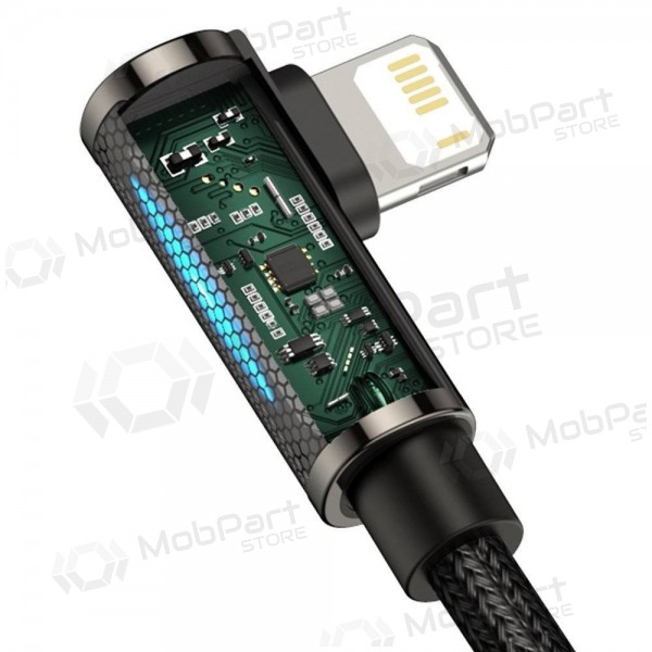 USB καλώδιο Baseus Legend Lightning 2.4A 2.0m (μαύρος) CALCS-A01