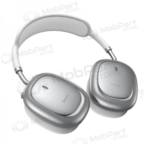 Ασύρματα ακουστικά με μικρόφωνο Hoco W68 ANC Bluetooth ασημί