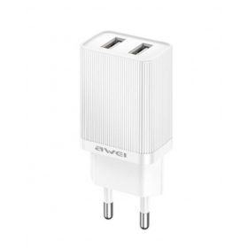 Φορτιστής Awei C15-EU 2xUSB-A 10W άσπρο