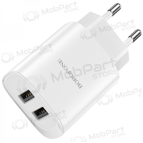 Φορτιστής Borofone BN2 2xUSB 2.1A (άσπρο)