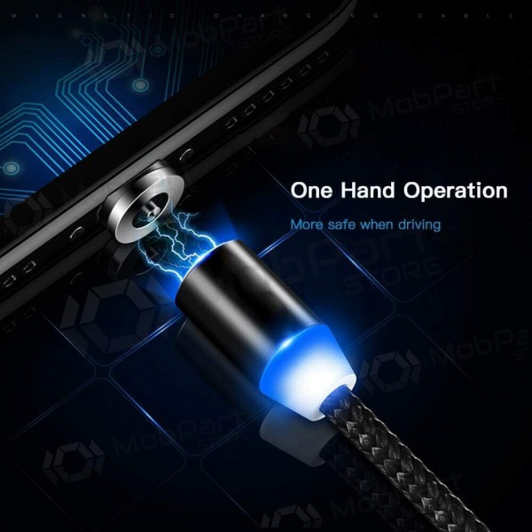 USB καλώδιο Magnetic Lightning 1.0m (άσπρο)