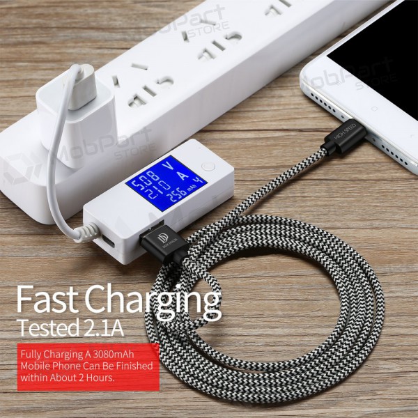 {Κείμενο} Καλώδιο USB Dux Ducis K-ONE microUSB FastCharging 1.0m