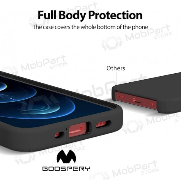 Θήκη Apple iPhone 12 Pro Max Mercury - Silicone Case (μαύρο)