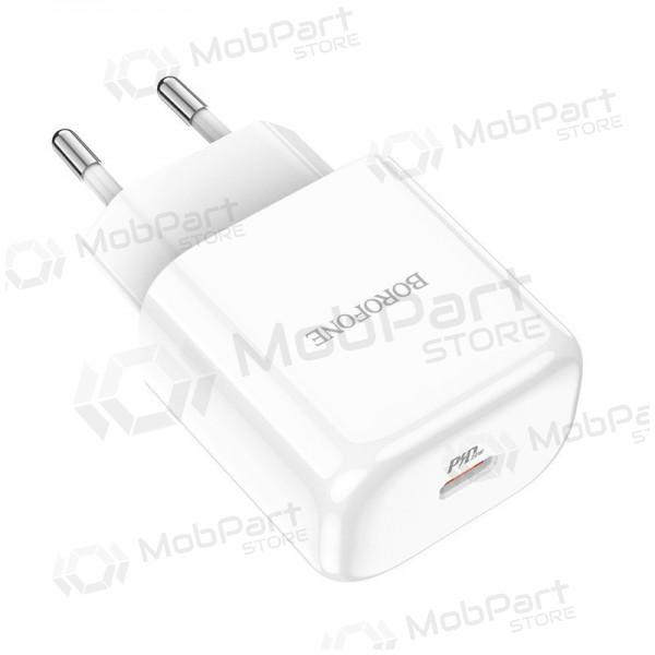 Φορτιστής Borofone BN3 Type-C QC 3.0, PD 2.0 20W (άσπρο)