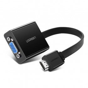 Προσαρμογέας Ugreen MM103 HDMI σε VGA μαύρος