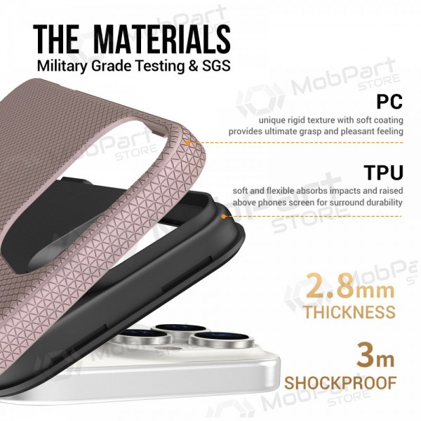 Apple iPhone 15 θήκη „Perfectionists“ (rožinio aukso)