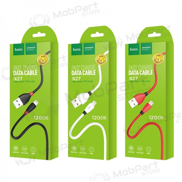 USB καλώδιο HOCO X27 lightning 1.2m (άσπρο)