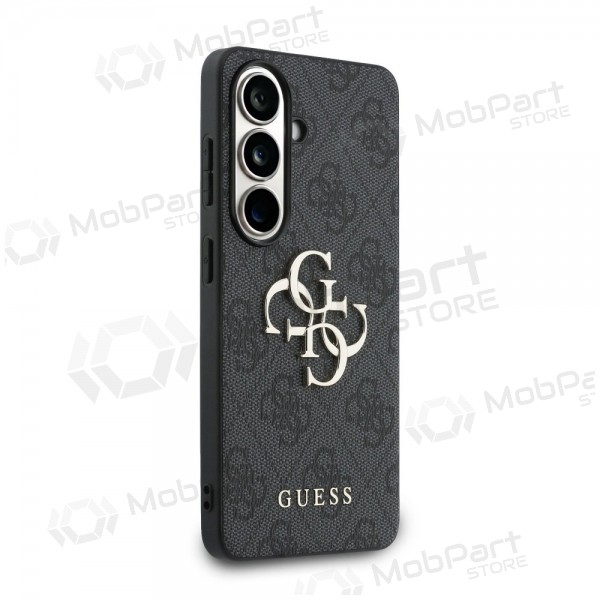 Θήκη Samsung Galaxy S26 - Guess PU 4G Metal Logo (γκρι)