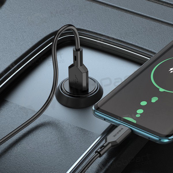 Φορτιστής automobilinis Borofone BZ18 Quick Charge 3.0 18W (μαύρος)