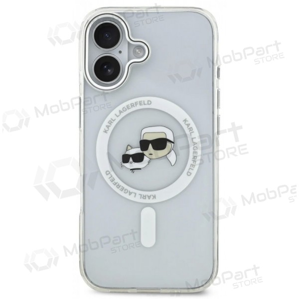 Θήκη Apple iPhone 17 - Karl Lagerfeld IML K&CH Heads Metal Frame MagSafe (διαφανής)