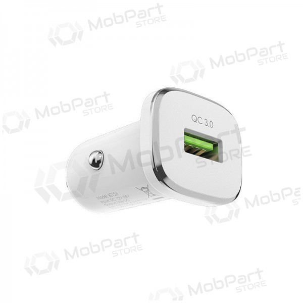Φορτιστής automobilinis Borofone BZ12A Quick Charge 3.0 + Type-C (άσπρο)