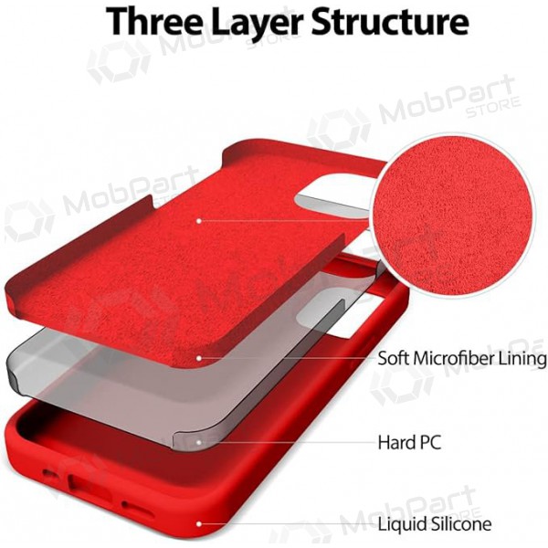 Θήκη Apple iPhone 12 Pro Max Mercury - Silicone Case (κόκκινη)