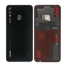Huawei P20 Lite πίσω κάλυμμα μπαταρίας μαύρος (Midnight Black) (service pack) (γνησια)