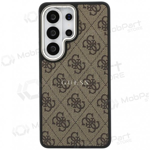 Θήκη Samsung Galaxy S26 Ultra - Guess PU Leather 4G Gold Frame Magnetic (καφέ)