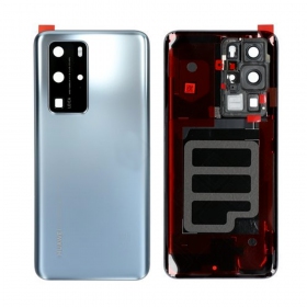 Huawei P40 Pro πίσω κάλυμμα μπαταρίας ασήμι (Silver Frost) (μεταχειρισμένος grade C, γνησια)