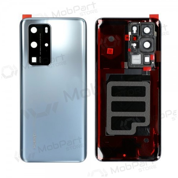 Huawei P40 Pro πίσω κάλυμμα μπαταρίας ασήμι (Silver Frost) (μεταχειρισμένος grade C, γνησια)