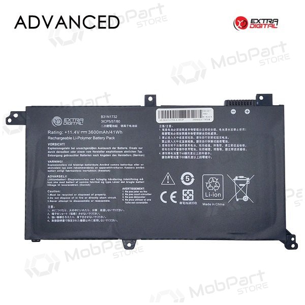 ASUS B31N1732, 3600mAh μπαταρία Laptop, Advanced