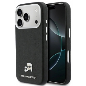 Θήκη Apple iPhone 17 Pro - Karl Lagerfeld PU Karl and Choupette Heads Pins MagSafe