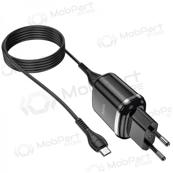 Φορτιστής Hoco N4 + microUSB (2.4A) (μαύρος)