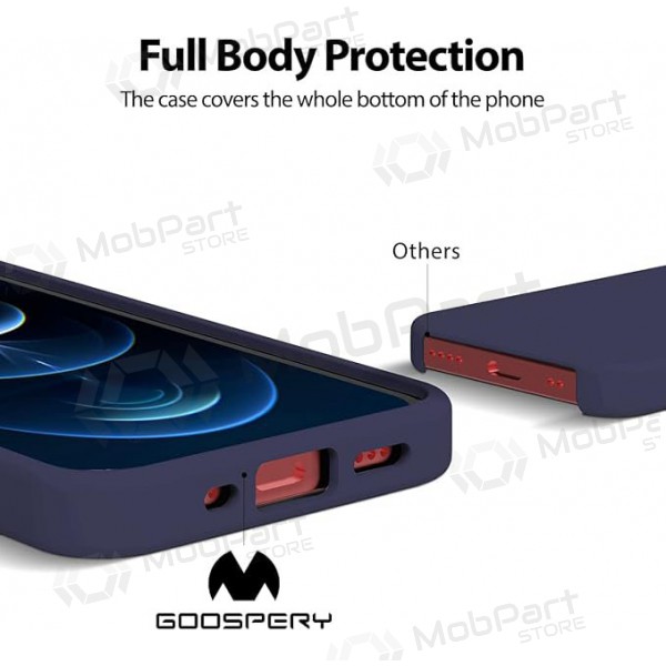 Θήκη Apple iPhone 14 Pro Max Mercury - Silicone Case (σκούρο μπλε)
