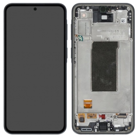 Οθόνη Samsung Galaxy A37 5G (σκούρο γκρι) (με πλαίσιο) (γνήσια)