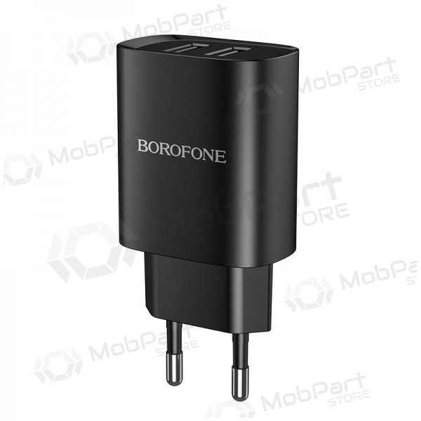 Φορτιστής Borofone BN2 2xUSB 2.1A (μαύρος)