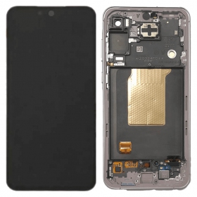 Samsung Galaxy A55 οθόνη (Awesome Lilac) (με πλαίσιο) (refurbished)