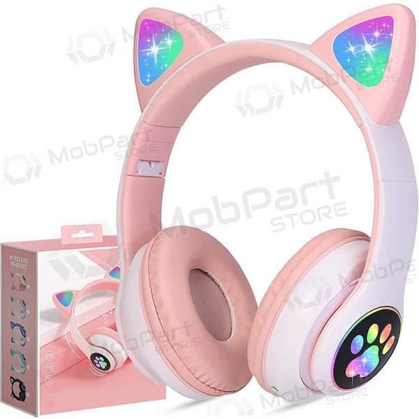 Ασύρματα ακουστικά Cat Glow on-ear με μικρόφωνο USB-C + 3,5 mm