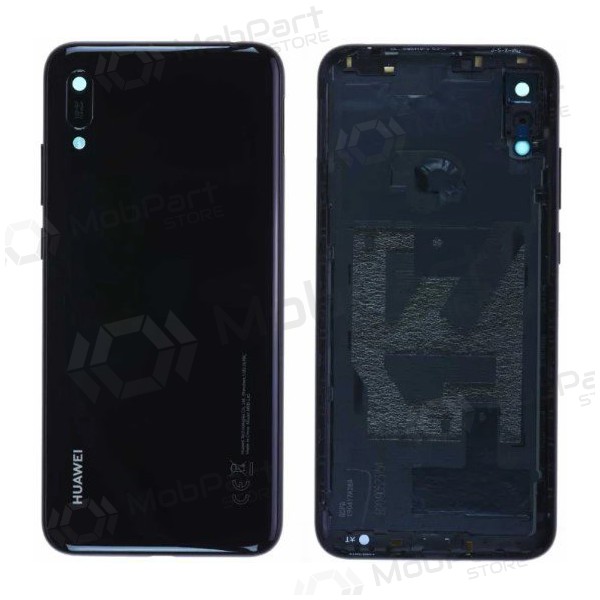 Huawei Y6 2019 / Y6 Pro 2019 / Y6 Prime 2019 πίσω κάλυμμα μπαταρίας (μαύρος) (μεταχειρισμένος grade C, γνησια)