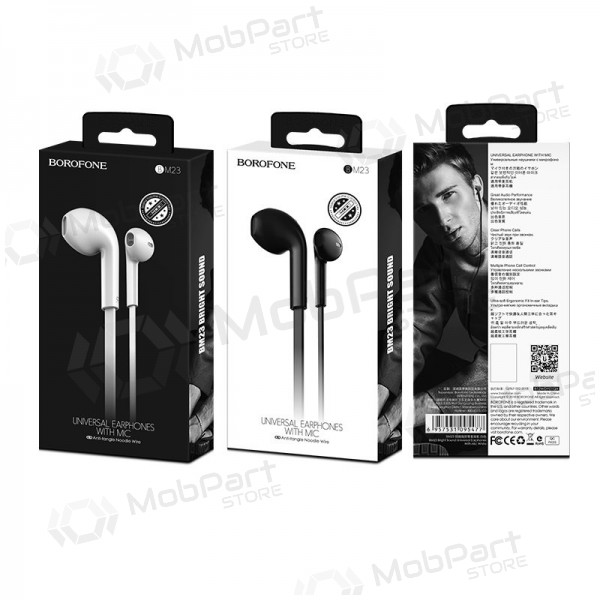 Handsfree ακουστικα Borofone BM23 3,5mm (άσπρο)
