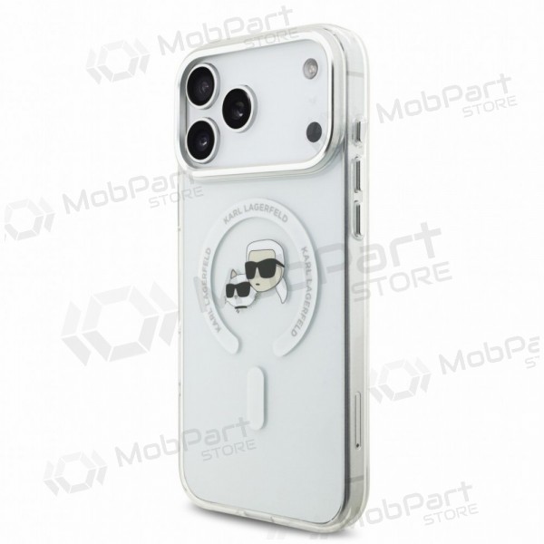 Θήκη Apple iPhone 18 Pro Max - Karl Lagerfeld IML K&CH Heads Metal Frame MagSafe (διαφανής)