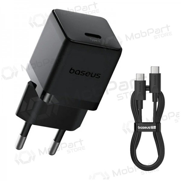 Φορτιστής Baseus Palm 20W USB-C + USB-C to USB-C cable 1.0m μαύρος P10111602113-01