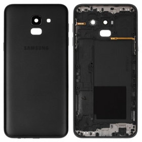 Samsung J600 Galaxy J6 2018 πίσω κάλυμμα μπαταρίας (μαύρος) (μεταχειρισμένος grade A, γνησια)