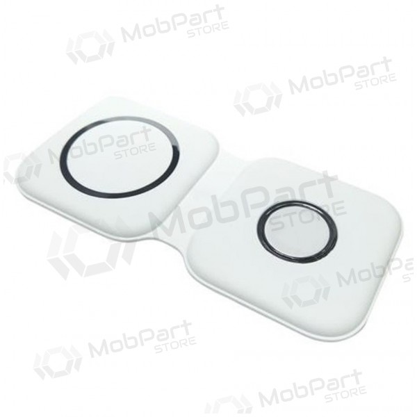 Φορτιστής ασύρματος 2in1 Smart Phone, Watch (άσπρο)