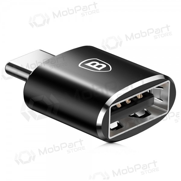 Προσαρμογέας Baseus USB-A to Type-C OTG μαύρος CATOTG-01