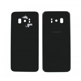 Samsung G955F Galaxy S8 Plus πίσω κάλυμμα μπαταρίας μαύρος (Midnight black) (μεταχειρισμένος grade B, γνησια)