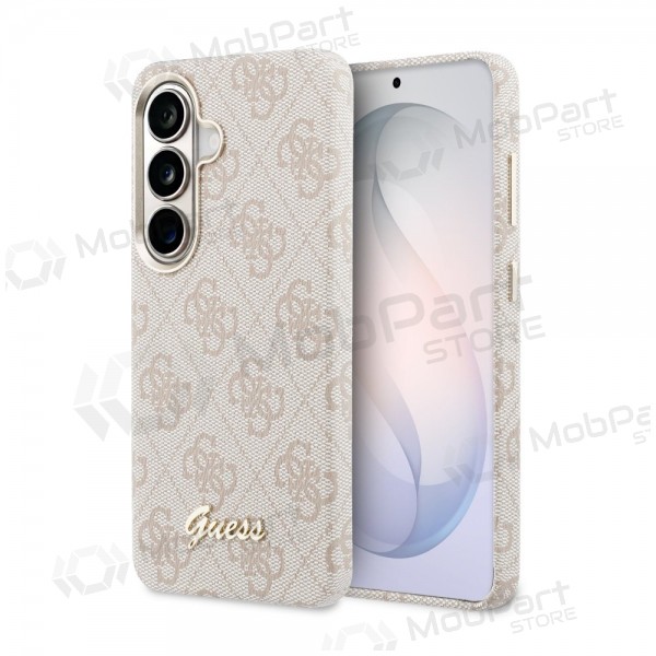 Θήκη Samsung Galaxy S26 - Guess PU 4G Script Metal Logo Magnetic (ροζ)