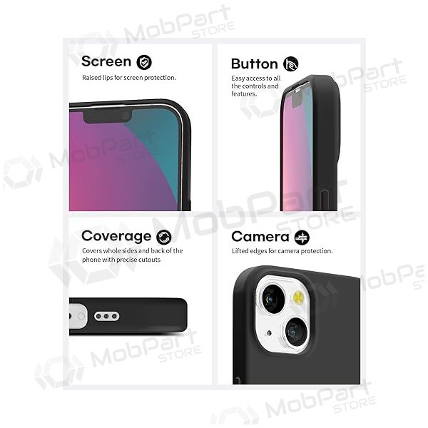 Θήκη Apple iPhone 13 mini - Mercury Soft Feeling (μαύρο)