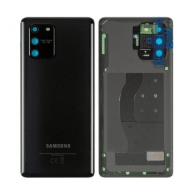 Samsung G770 Galaxy S10 Lite πίσω κάλυμμα μπαταρίας (μαύρος) (μεταχειρισμένος grade C, γνησια)