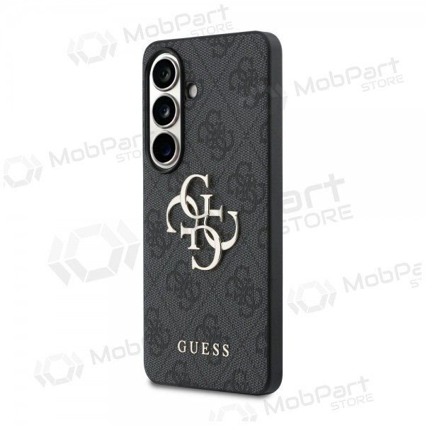 Θήκη Samsung Galaxy S26 - Guess PU 4G Metal Logo (γκρι)