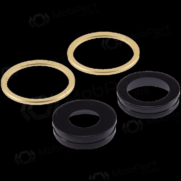 Apple iPhone 11 τζαμάκι κάμερας (2τεμ) (κίτρινος) (με πλαίσιο)