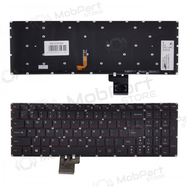 LENOVO Erazer: Y50, Y50-70, Y70-70; Ideapad: U530 πληκτρολόγιο (με φωτισμό)