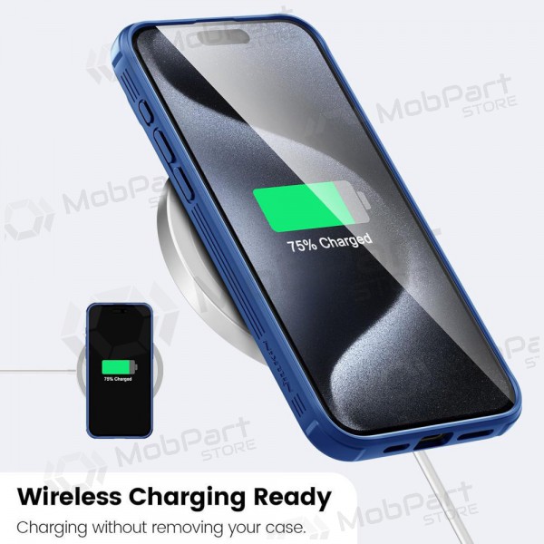 Apple iPhone 15 Pro θήκη „Nillkin CamShield Pro“ (μπλε)