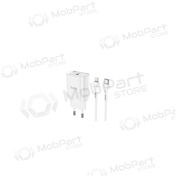 Φορτιστής Hoco N14 Smart Charging PD20W Type-C to Lightning (άσπρο)