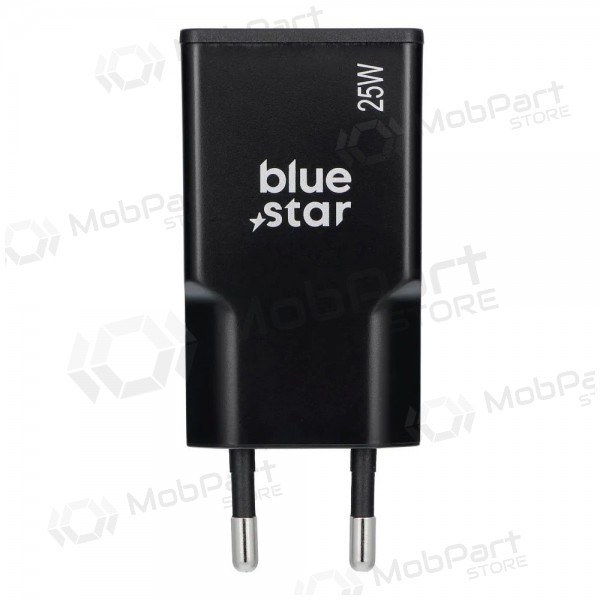 Φορτιστής τηλεφώνου Blue Star Slim 25 W GaN USB-C + USB-A μαύρο