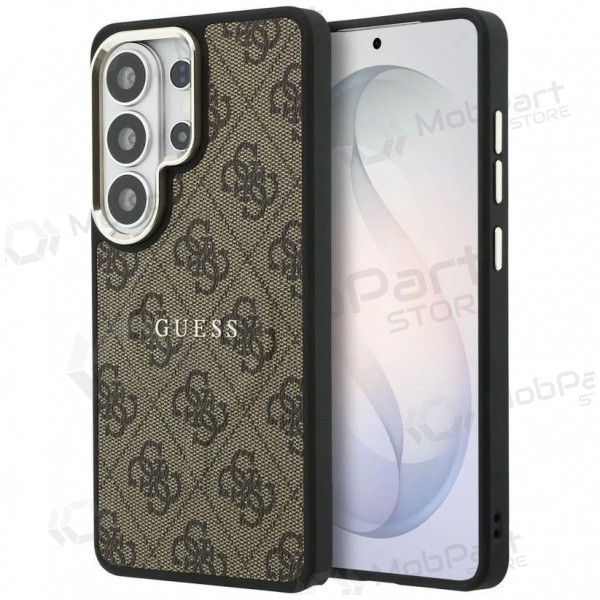 Θήκη Samsung Galaxy S26 Ultra - Guess PU Leather 4G Gold Frame Magnetic (καφέ)