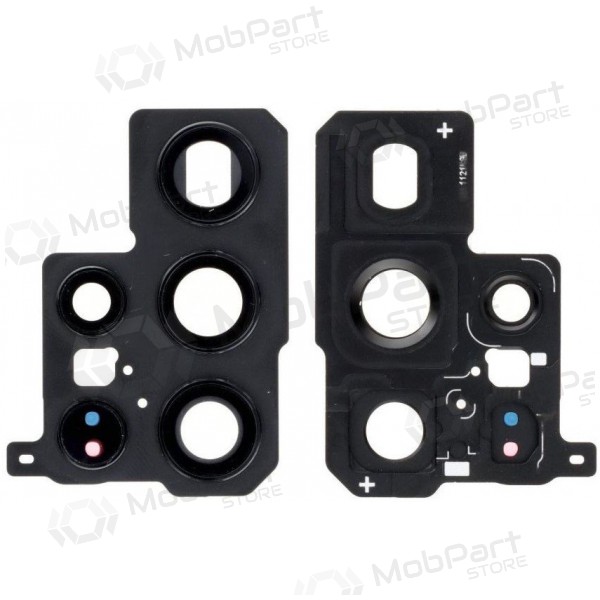 Samsung Galaxy S22 Ultra τζαμάκι κάμερας (μαύρος) (με πλαίσιο)