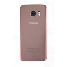 Samsung G930F Galaxy S7 πίσω κάλυμμα μπαταρίας ροζ (rose pink) (μεταχειρισμένος grade A, γνησια)